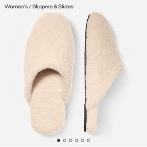 NEW IN BAG Bombay Saturday Slipper - Cream size 10
